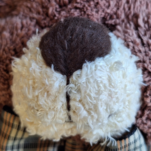 Goffa Brown Bear Plush Lovable Huggable Gingham Bow Stuffed Animal Toy Tagged - Picture 4 of 13